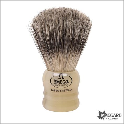 omega 11047 mixed midget badger boar shaving brush canada|Omega Model 11047 Mixed Midget Badger and Boar Travel Size .